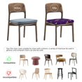 thumbnail image 4 of Gaeub Purple Mardi Gras Square Chair Seat Covers, Stretch Fitted Printed Chair Seat Cushion Cover for Kitchen, Office - One Size, 4 of 9