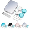 thumbnail image 2 of Contact Lens Case Kit Fashion Mirror Effect Portable Contact Lens Holder Case, 2 of 9