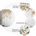 thumbnail image 5 of Extra Long Shower Curtain 72x96 Inch, Spring Floral Shower Curtain Waterproof Bathroom Decor Summer Botanical Weeping Floral Fabric Bath Curtain Set Accessories with Hooks, 5 of 6