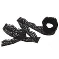 thumbnail image 2 of Cinta de encaje negro, 10 yardas, 0,59 pulgadas de ancho, elástico, cómodo patrón Floral, adorno de encaje para decoraciones, costura DIY, 2 of 8