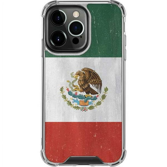 Skinit Countries of the World Mexico Flag Distressed iPhone 13 Pro Clear Case