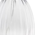 thumbnail image 6 of Bedside Table Lamp Fluted Glass Shade Gray Fabric Lamp Modern Accent Light, 6 of 9