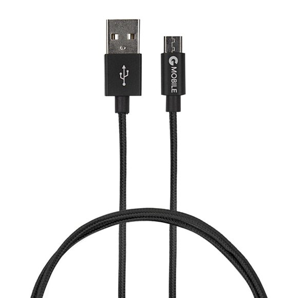 Cable micro usb a usb G Mobile 2 m, negro