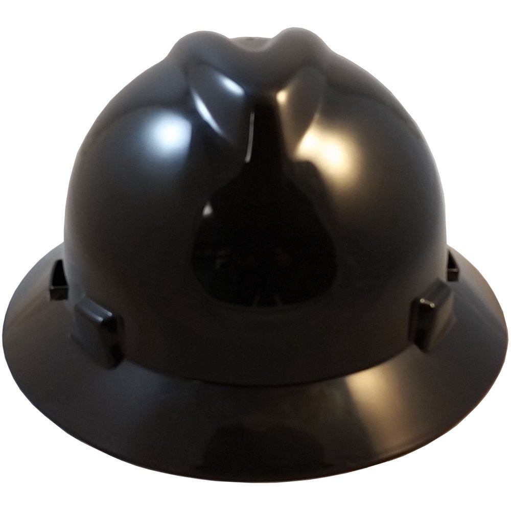 MSA VGard Full Brim Hard Hats with FasTrac Suspensions Black