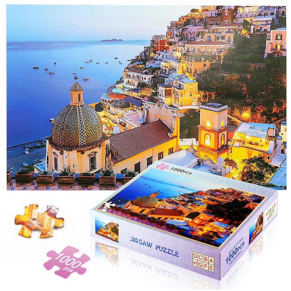Jigsaw Puzzle for Adults and Kids and Young Adults City Night View Fun Puzzles Wooden Puzzle Challenge Puzzle Gift