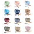 thumbnail image 3 of Xingzhi Bowl Spoon Set Toddler Food Feeding Silicone Bowl Spoon Kit Feeding Tableware Set, Y3, 3 of 9