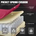 thumbnail image 2 of SOONTRANS Red Velvet Fabric Gaming Chair for Adult, Ergonomic Comfortable Office Computer Chair with Footrest, Reclining Video Gamer Game Desk Game Chairs with Massage Lumbar Cushion,Headrest, 2 of 10