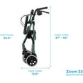 thumbnail image 4 of Zoom 22 Rolling Walker - Green - 1 Each / Each - 4222GN, 4 of 10
