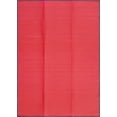 thumbnail image 2 of 4x6 Waterproof, Reversible Plastic Straw Outdoor Rugs for Patios | Also for Camping, RV, Deck, Porch, Balcony, Camp, Patio | Red, Solid | Size: 4' x 5'11'', 2 of 8