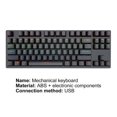 thumbnail image 2 of K550 Wired Keyboard Sensitive Non-delayed Ergonomic 87 Keys Usb Gaming Mechanical Keyboard For Office, 2 of 5
