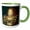 Green/White, variant on 3drose, Queen Elizabeth I by Nicholas Hilliard, 11oz Two-tone Yellow Mug
