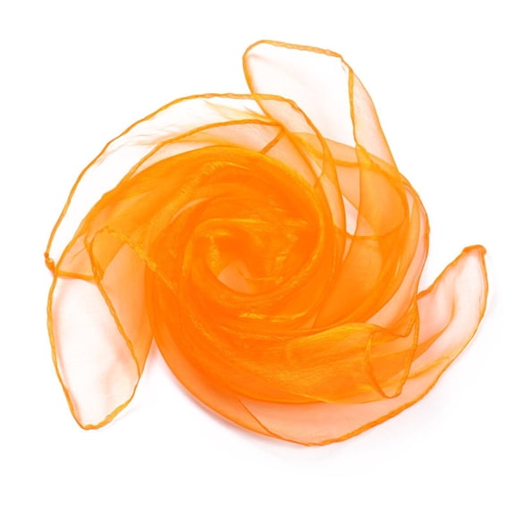 Solid Color Chiffon Nylon Square Scarf 24x24 Inch, Lightweight Versatile Decorative Handkerchief for Dance Performance Daily Neck Wear and Holiday Decoration