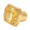 thumbnail image 3 of Gold Brass Front & Rear Axle Differential Cover for Capra 1.9 UTB 1/10 RC Car, 3 of 4