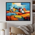 thumbnail image 1 of Designart Farm framed wall art decor, Farm framed wall Art, Abstract Farmstead composition , Multi-Color Country black framed wall art, 20x12 inches black frame, 1 of 5
