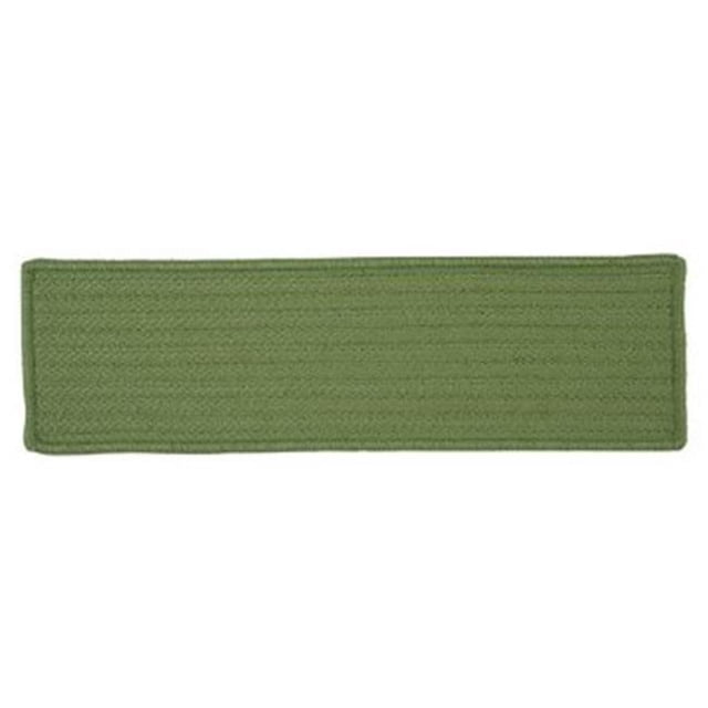 Colonial Mills H123A008X028SX Simply Home Solid - Moss Green Stair Tread - single Rug