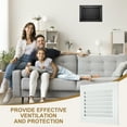 thumbnail image 6 of Uxcell 12" x 16" Aluminum Gable Vent, 1Pcs Return Grille Gable Louver Air Vent with Screen Mesh Filter Removable Door for Sidewall Wall Ceiling Floor Attic Shed HVAC System, White, 6 of 7
