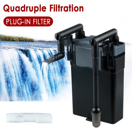 Aquarium External Canister Filter Table Top Fish Tank Wall Mount Filter