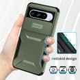thumbnail image 5 of Dteck Case for Google Pixel 9 Pro,Shockproof TPU+PC Armor Case Slide Lens Protection Cover for Google Pixel 9 Pro,Darkgreen, 5 of 7