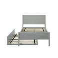 thumbnail image 4 of Max & Lily Twin Bed with Trundle, Classic Solid Wood Platform Bed with Panel Headboard, 4 of 9