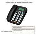 thumbnail image 4 of WE-POLUJ English Home Office Telephone with Call Number Display Easy to Use and Efficient Communication Device Enjoy Clear Call, 4 of 8