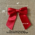 thumbnail image 3 of 25pcs 4" Satin Pre-Tied Ribbon Bow for Wedding and Party, 3 of 4