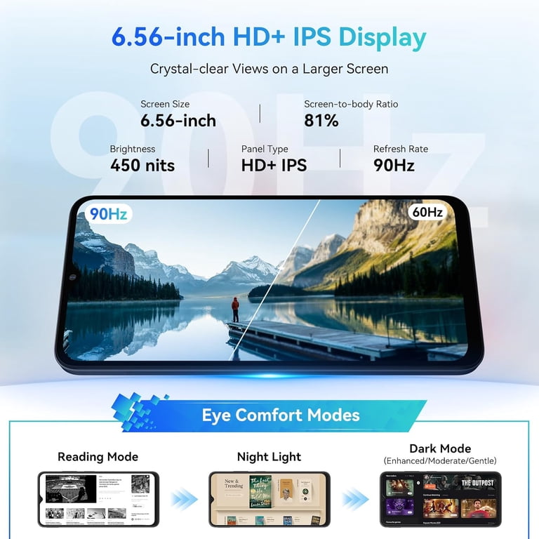 Blackview WAVE 8 Unlocked Phones, Android 15 Smartphones 24GB+