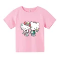 thumbnail image 5 of Camiseta de algodón de Hello Kitty, ropa para niños, ropa para niñas, camisetas Y2k Kawaii Sanrio Kuromi para bebés, camisetas de dibujos animados, camisetas casuales, 5 of 5