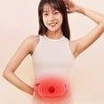 thumbnail image 4 of Abdominal Massager With 3 Vibration Modes And Heating Function 7.28 in x 3.35 in x 0.98 in White Plastic, 4 of 9