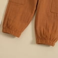 thumbnail image 6 of Gibobby Boys Pants Toddler Boys Straight-Leg Soft Pants 12 18Months 2T 3T 4T Lightweight Trousers With Side Pockets For Winter Fall Toddler Warm Sweatpants(2-3 Years,Brown), 6 of 7