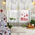 thumbnail image 6 of 2 Pack Valances for Windows, Coastal Window Valances for Living Room/Bedroom/Bathroom, Yellow-green Ocean Coral Starfish Jellyfish Light Filtering Kitchen Curtain Valance 42"W x12" L, 6 of 9