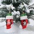 thumbnail image 1 of Adornos navideños de plástico, medias navideñas, muletas, colgantes, pequeños colgantes, accesorios de decoración para árboles de Navidad, 1 of 1