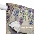 thumbnail image 4 of Purple Flowers Swag Valances for Windows, Kitchen Curtains 36 Inch Length 2 Panels Set, Weeping Spring Floral Bicycle Retro Art Short Curtains for Small Windows Rod Pocket Cafe Curtains 28"x36", 4 of 8