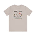 thumbnail image 2 of Just A Girl Unisex T-Shirt, 2 of 4