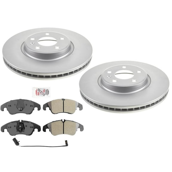 Front GEO Coated 320MM Disc Brake Rotors Disc Brake Pads for Audi A4 12-16