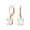 Rose, variant on Bling Jewelry Womens Round Solitaire Created Opal Lever back Drop Dangle Earrings Sterling Silver 8MM