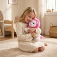 thumbnail image 3 of Colorful Dots Lying Lion Frosted Animal Plush Toys, Soft Stuffed Animals for Home Decorations - Seasonal Plushies For All Season, Plush Soft Toys Pillow Huggable, Gifts for Girls and Boys, 6in, 3 of 10
