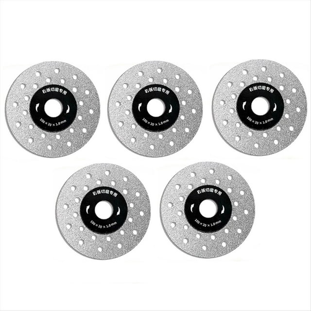 Disco de Corte para Amolar Rocas de 100 mm de Diámetro, 5 Unidades, Hoja de Ultrafina, Disco Multiagujero para Mármol, Cerámica, Azulejos, Vidrio, Placa Cortadora.