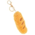 thumbnail image 2 of Adorable llavero de baguette de peluche, llavero realista con dije de comida para mochilas, llavero esponjoso y lindo, llavero para bolso, colgante con cremallera., 2 of 5