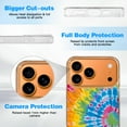 thumbnail image 6 of Case For Apple iPhone Air / 17 Pro / 17 Pro Max Series Case, Slim Thin Transparent Flexible Clear TPU Shockproof Phone Case For iPhone 17 Series, Tie-Dye (4), 6 of 6