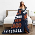 thumbnail image 5 of God First Family Second Then Football City Blanket Fleece Throw Blanket Printed Blanket Gift for Football Fans 40"x50", 5 of 5