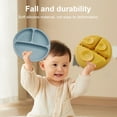 thumbnail image 4 of Andvari Divided Toddler Suction Plate Silicone 3 Grids Infant Feeding Plate, 4 of 9