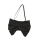 thumbnail image 2 of Bolso de hombro con lazo arrugado para mujer, bolso ligero tipo tote para la calle, regalo para uso diario. Negro, 2 of 9