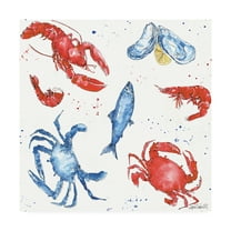 Trademark Fine Art 'Seafood Shanty Step 08' Canvas Art by Anne Tavoletti