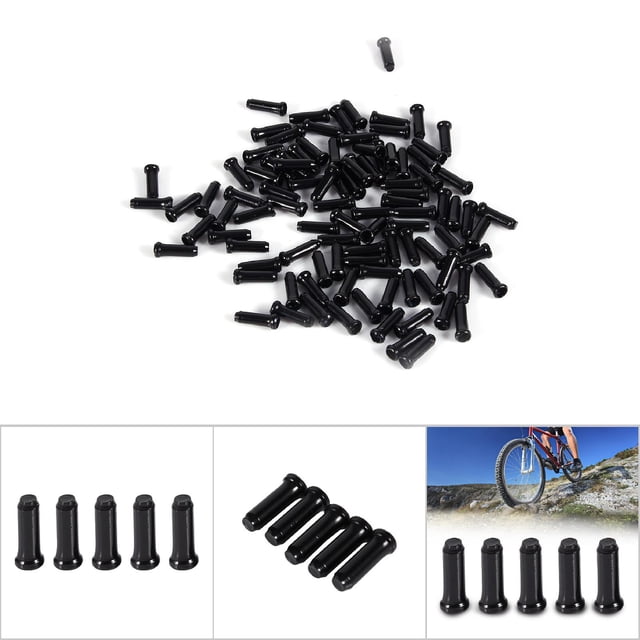 Tapa De Línea De Freno, 100 Piezas De 2,5 Mm Kit De Tapón De Línea De aleación De Aluminio Tapa De Palanca De Cambios Tapa De Puntas De Cable Tapa De Cable De Palanca De