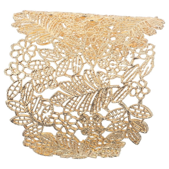 STRANDCHIC Stylish Golden Bracelet with Crafted Details Elegant Wrist Jewelry for Women and Girls