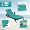 thumbnail image 5 of SDJPOI Outdoor Chaise Lounge Cushion, 72×21×3in Patio Chair Cushion for Pool Beach（Lake Blue）, 5 of 7