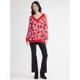 thumbnail image 2 of Madden NYC Women's Oversized Sweater, Midweight, Sizes XXS-XXL, 2 of 4