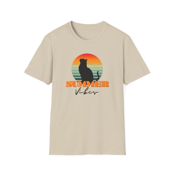 Funny Cat-itude Cat T-Shirt Summer Vibes