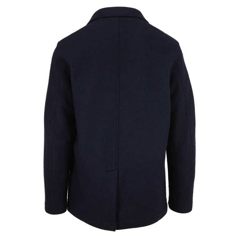 Navy boucle best sale coat