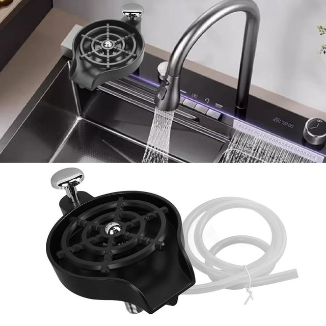 Lavadora De Botellas Para Fregadero De Cocina, Enjuagadora De Vidrio, Limpieza Rápida, Acero Inoxidable Fácil De Usar Para Tazas